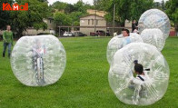 inflatable zorb ball gives child fun